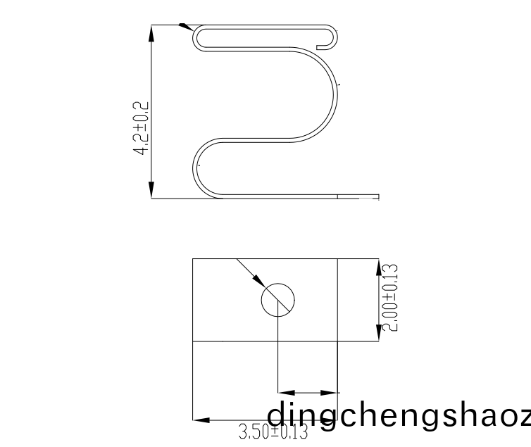 鍍金彈片PCB闆接地彈片(pian)用于儀器儀錶電路闆